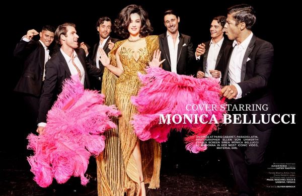 Красивые мужчины, перья и бриллианты: Моника Беллуччи примерила образ кабаре-дивы из культового клипа Мадонны (ФОТО+ВИДЕО)