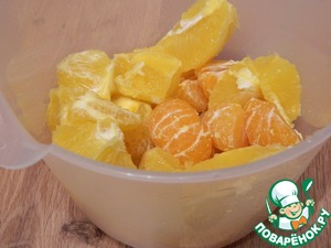 Десерт апельсиново-мандариновый с сыром