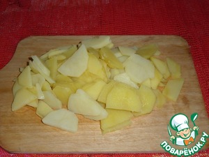 Галета с картофелем, беконом и сыром