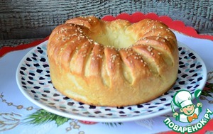 Пирог-рулет с сыром и зеленью