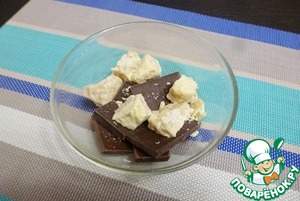 Шоколадные конфеты со сливочным сыром и лавандой